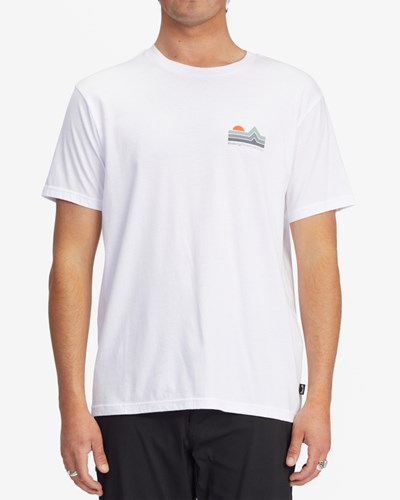 Outlet Camiseta Billabong México - A/Div Stretch Organic Corta Sleeve  T-Shirt Hombre Blancos